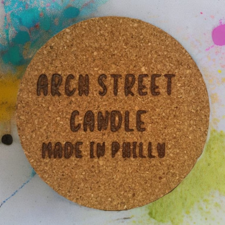 Arch Street Candle Cork Coaster